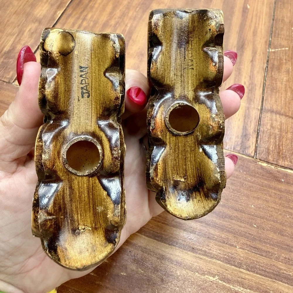 Vintage Mid-Century Locomotive Train S&P Shakers Made In Japan Jackson, Miss